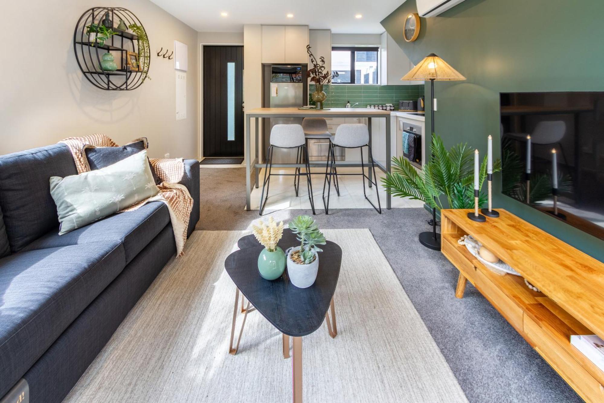 Latimer Square Luxe: 1Br W/ Sofa Bed Крайстчёрч Экстерьер фото